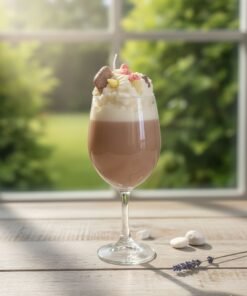 Alternative view of Vela Aromática Artesanal / Copa de Milkshake de Chocolate con espumilla y dulces de chocolate y galleta